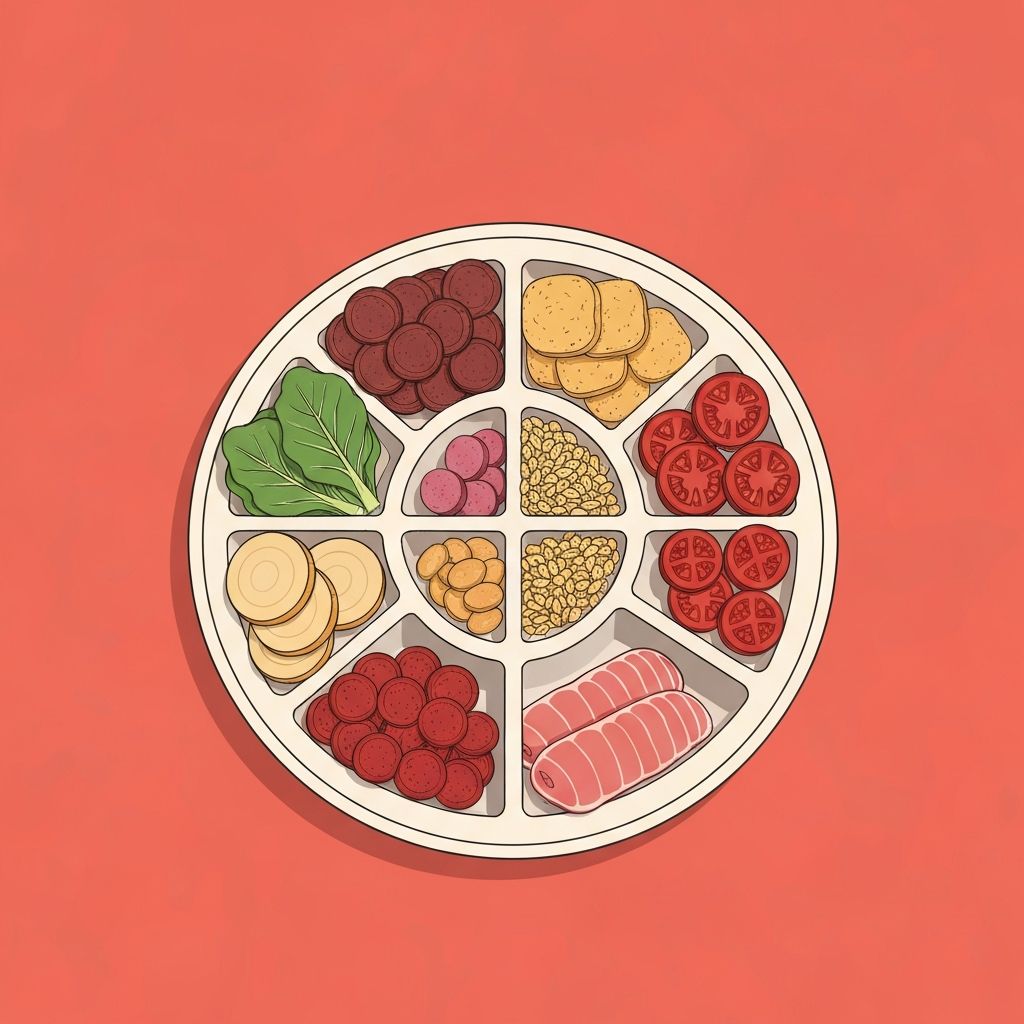 Balanced plate illustration